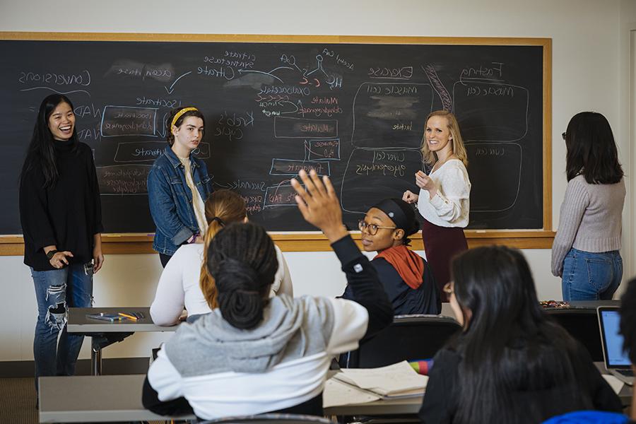 Students in a classroom